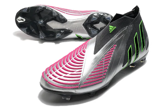 Adidas X Speedflow Preto Prata Verde Neon Rosa Solo Firme Sapatos de Futebol 6