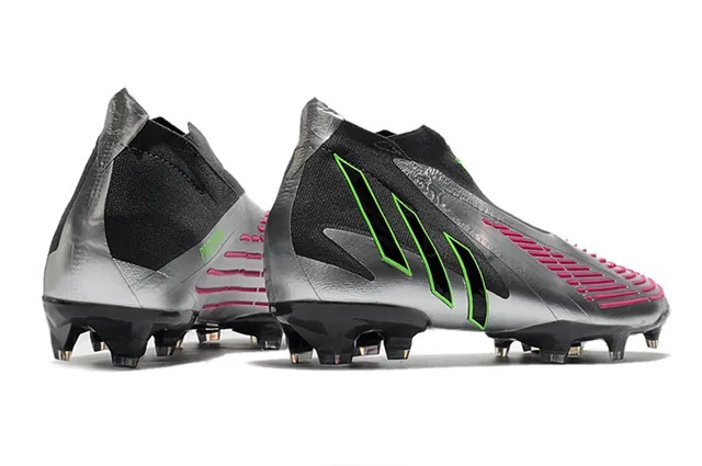 Adidas X Speedflow Preto Prata Verde Neon Rosa Solo Firme Sapatos de Futebol 7
