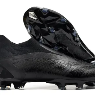 Adidas X Speedportal काला मजबूत जमीन फुटबॉल जूते