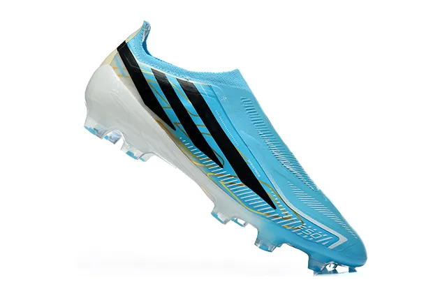 Adidas X Speedportal Light Blue Black Gold Firm-Ground Soccer Shoes 4