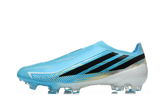 Adidas X Speedportal Light Blue Black Gold Firm-Ground Soccer Shoes 6
