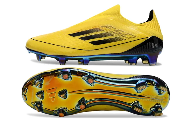 Adidas X Speedportal Yellow Iridescent Firm-Ground Soccer Shoes 6