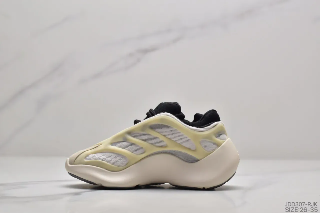 Adidas Yeezy Boost 700 भूरा काला नक्काशी मध्य तल पिंजरा ओवरले निर्माण जीवन शैली जूते 6
