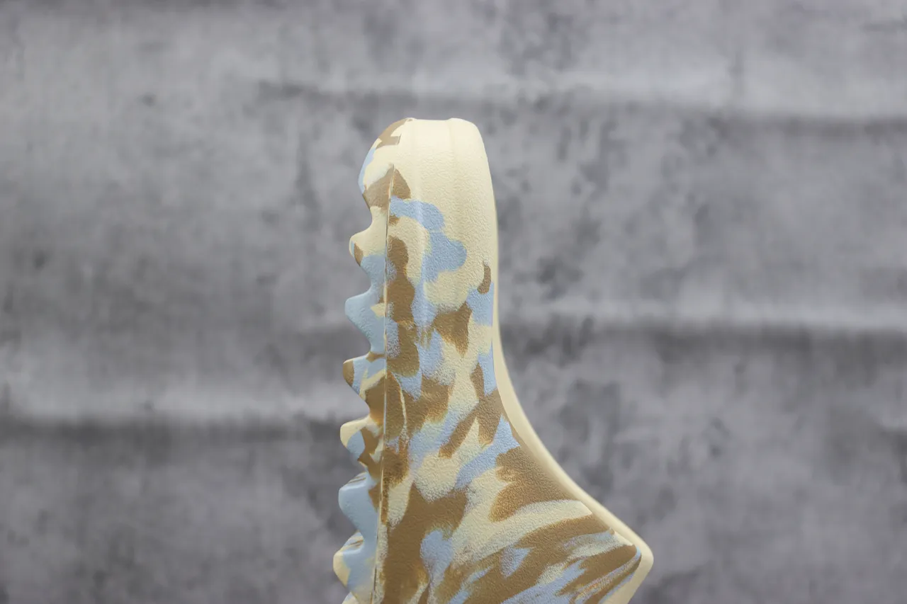 Adidas Yeezy Slide Beige Blue Brown Camo Slipper 4