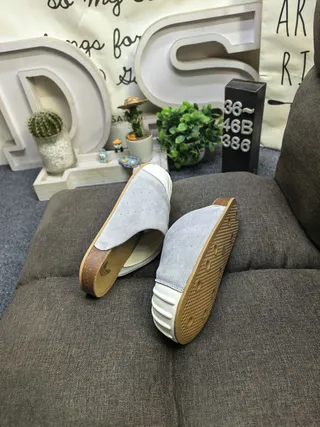 Adidas Yeezy Slide Gray and White Slippers 6
