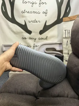 Adidas Yeezy Slide Light Gray Black Slippers 4