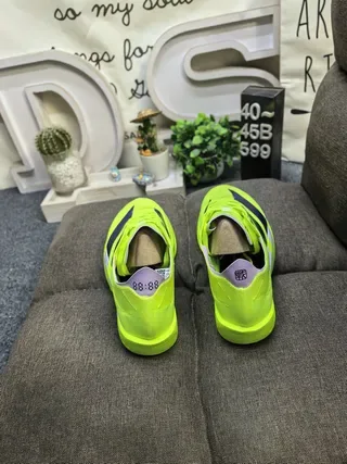 Adidas Yellow Purple Neon Lime Green Stripe Accent Lifestyle Sneakers 8