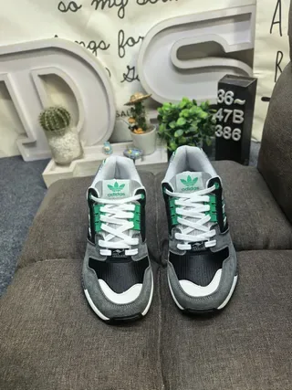 Adidas ZX8000 Gray Black Green Lifestyle Sneakers 10