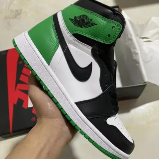 Air Jordan 1 High White Black Green Basketball Shoes