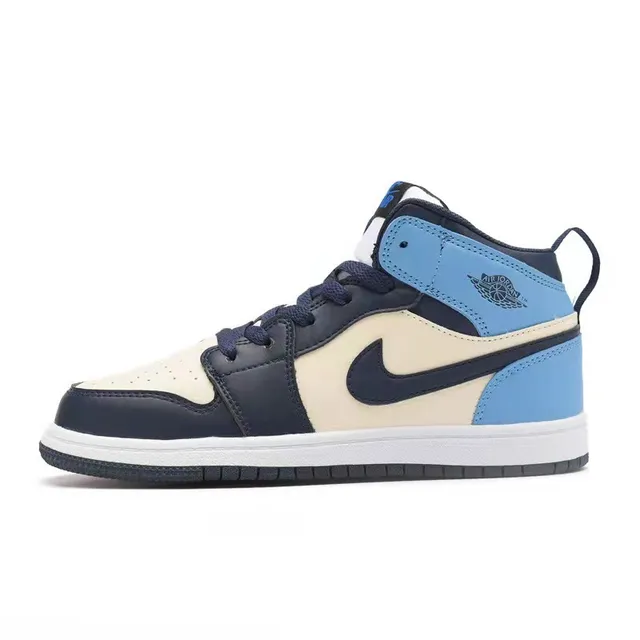 Air Jordan 1 Retro High Red White Black Blue Basketball Shoes 3