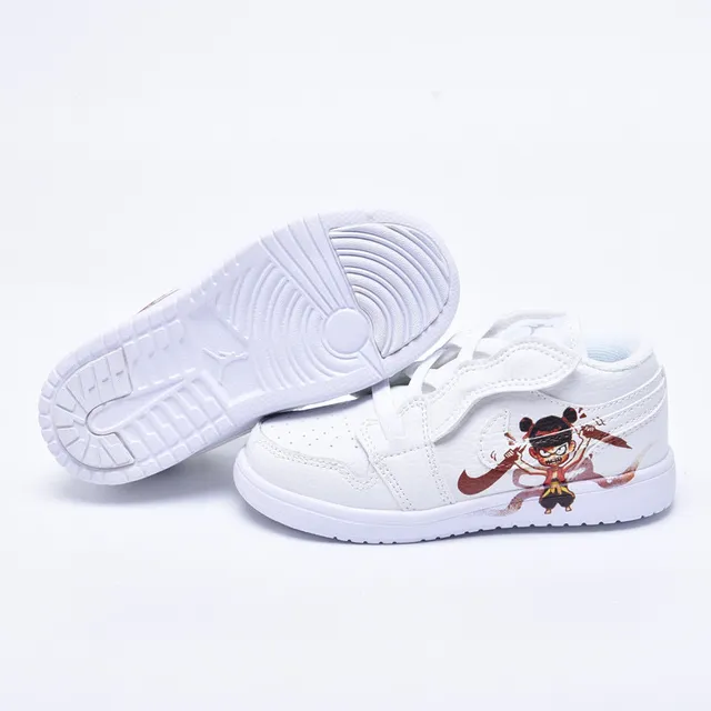 Air Jordan 1 White Multicolor Low-Top Strap-Closure Lifestyle Sneakers 16