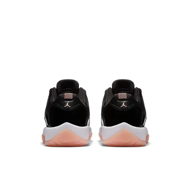 Air Jordan 11 أحذية كرة السلة أسود أبيض Peach 2