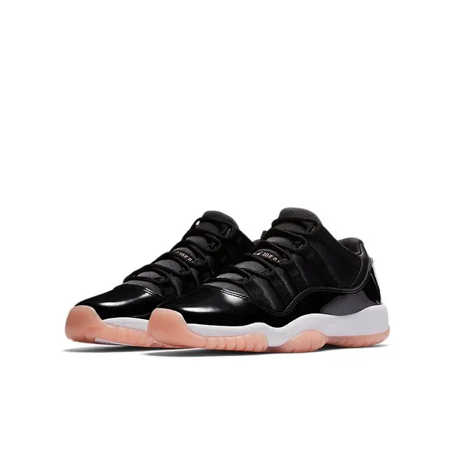 Air Jordan 11 أحذية كرة السلة أسود أبيض Peach 3