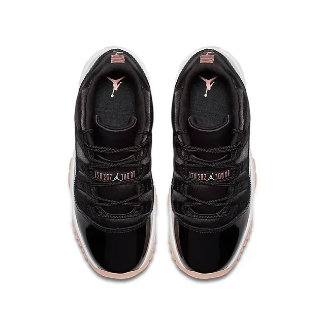 Air Jordan 11 أحذية كرة السلة أسود أبيض Peach 4