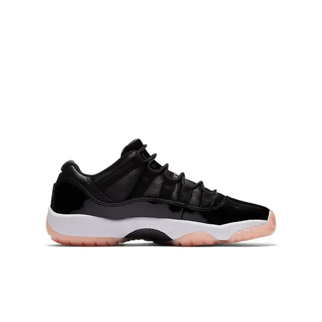 Air Jordan 11 أحذية كرة السلة أسود أبيض Peach 5