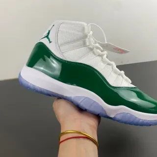Air Jordan 11 Emerald Green Patent Leather Tênis de basquete