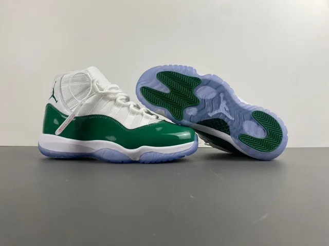 Air Jordan 11 Emerald Green Patent Leather Tênis de basquete 11