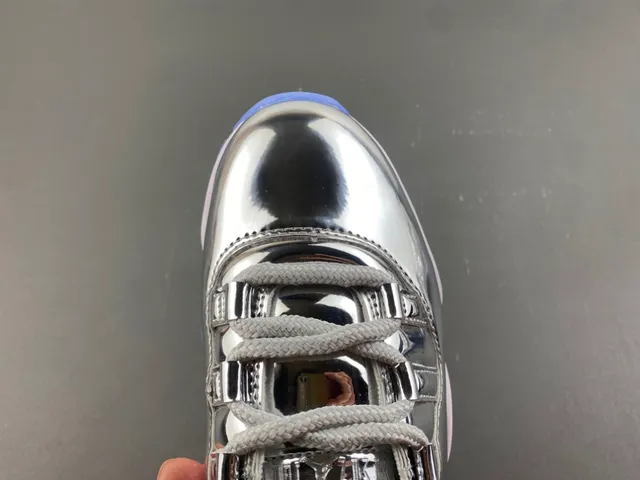 Air Jordan 11 Metallic Silver Purple Basketball Shoes 5
