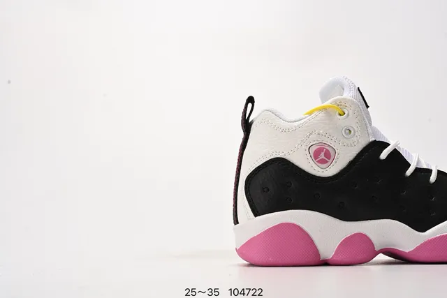 Air Jordan 12 Retro Black White Pink Basketball Shoes 17