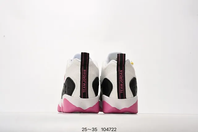 Air Jordan 12 Retro Black White Pink Basketball Shoes 18