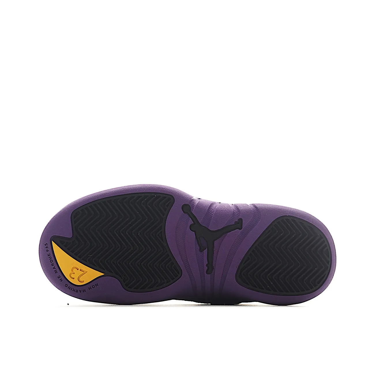 Chaussures de basketball pour enfants Air Jordan 12 blanc et bleu 18