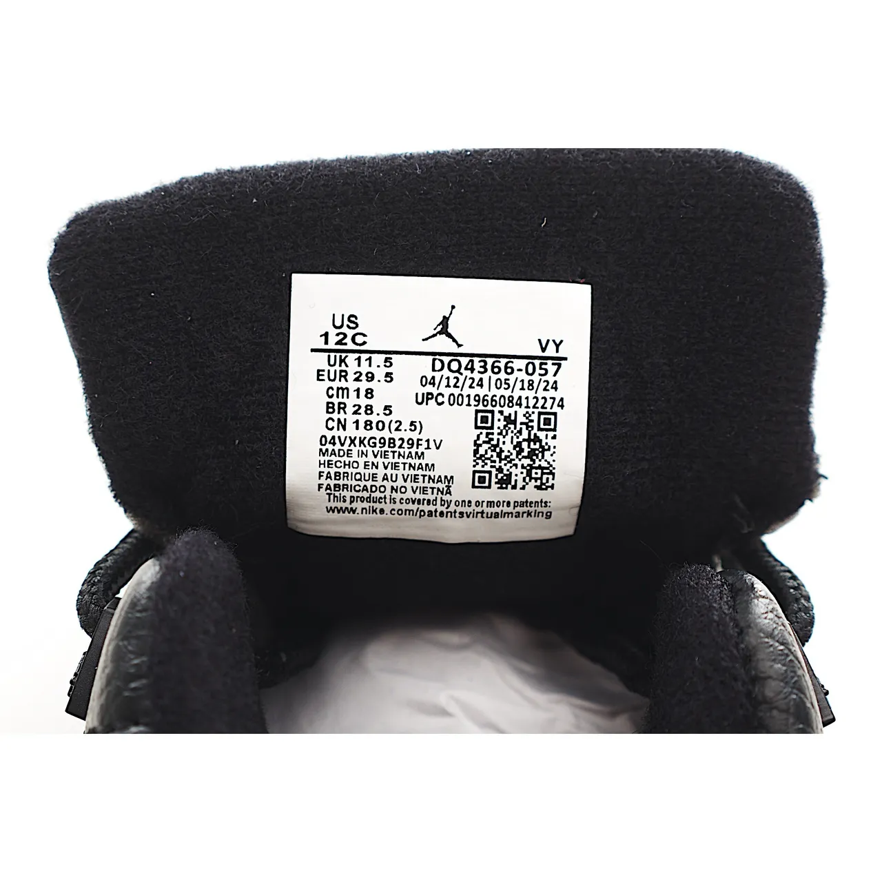 Chaussures de basketball pour enfants Air Jordan 12 blanc et bleu 22