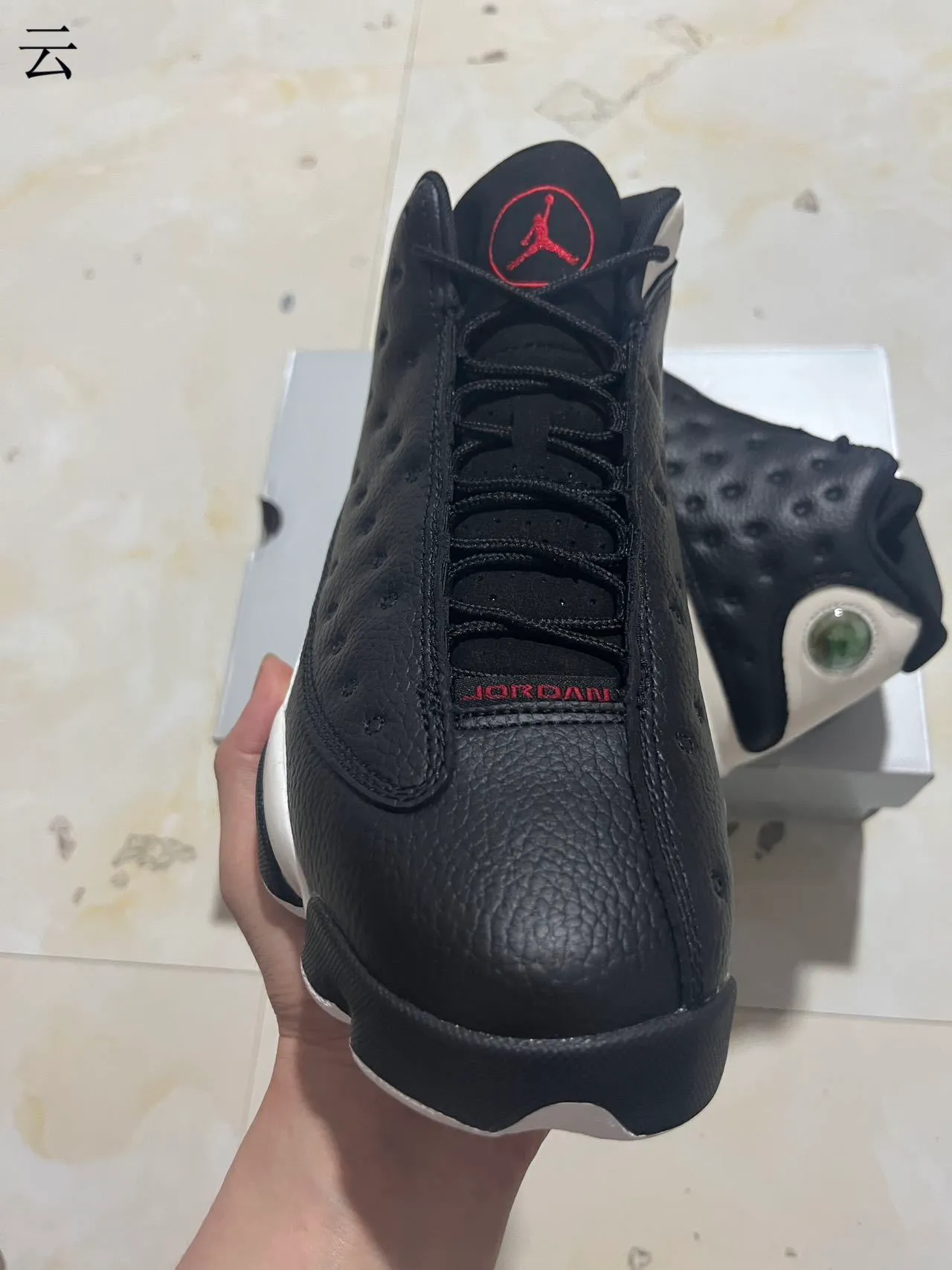 Air Jordan 13 Black White Basketball Shoes 12