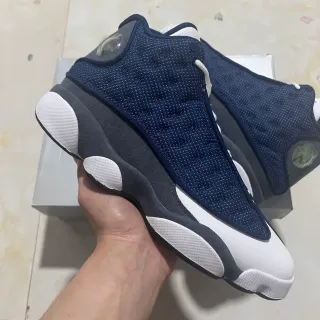Air Jordan 13 Navy Mesh White Gray Basketball Shoes
