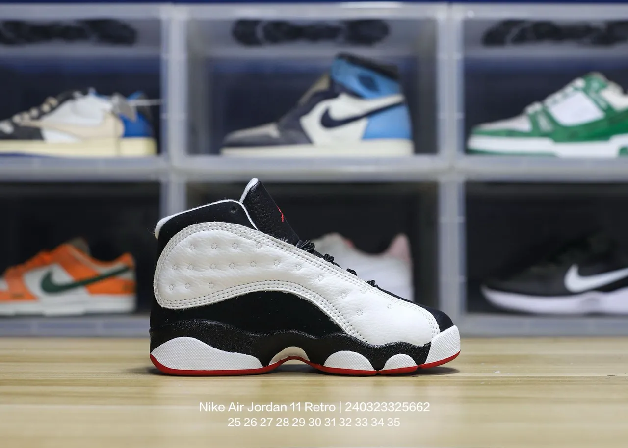 Air Jordan 13 tênis de basquete branco preto vermelho verde 13