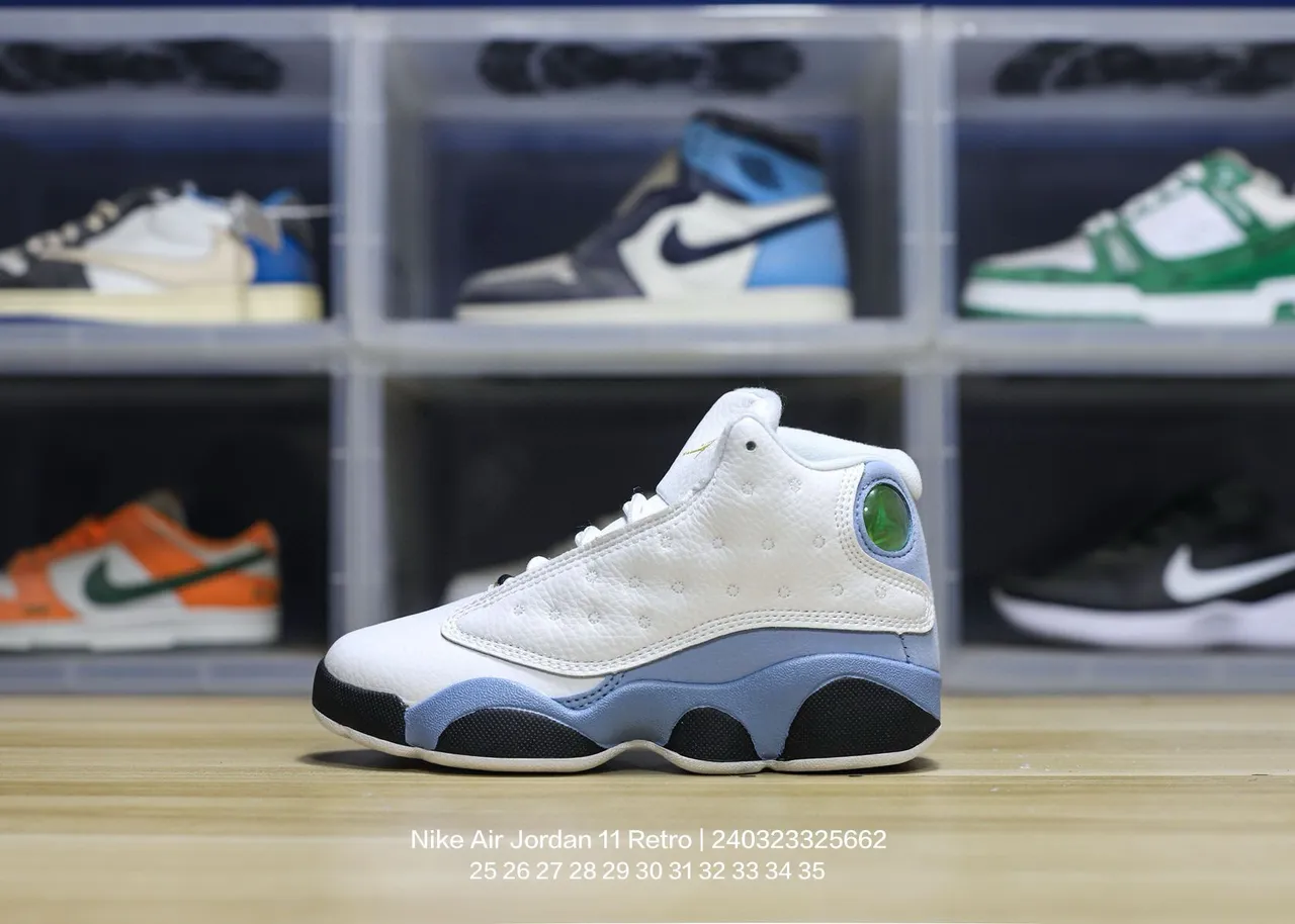 Air Jordan 13 tênis de basquete branco preto vermelho verde 18