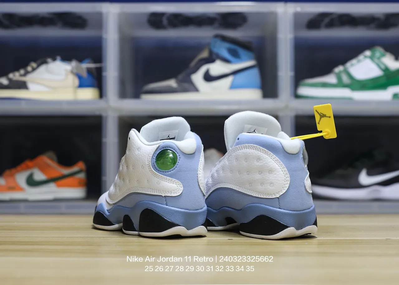 Air Jordan 13 tênis de basquete branco preto vermelho verde 22