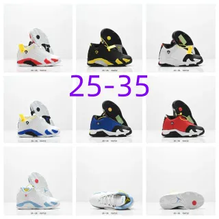 Air Jordan 14 White Red Black Basketball Shoes