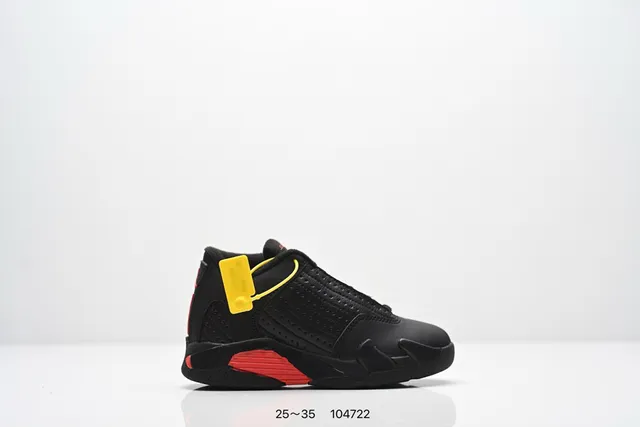 Air Jordan 14 White Red Black Basketball Shoes 3