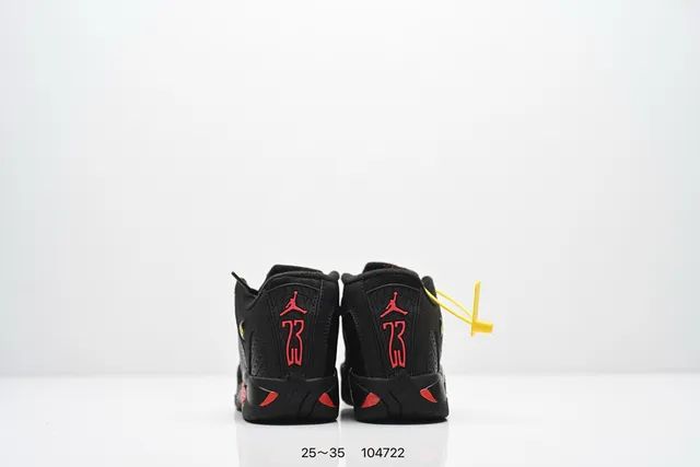 Air Jordan 14 White Red Black Basketball Shoes 6