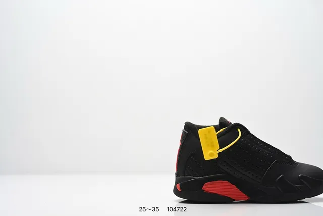 Air Jordan 14 White Red Black Basketball Shoes 7
