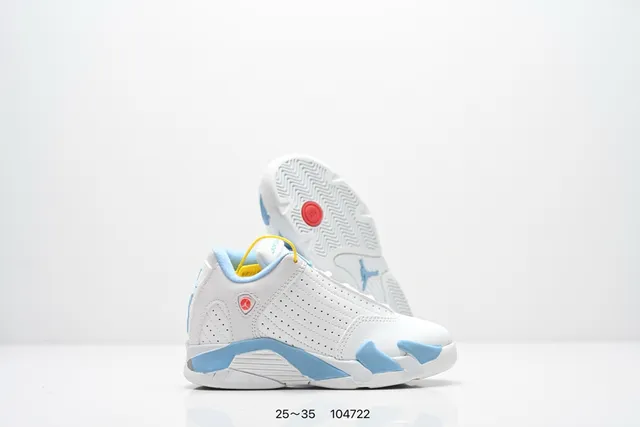 Air Jordan 14 White Red Black Basketball Shoes 10