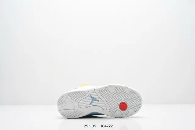 Air Jordan 14 White Red Black Basketball Shoes 15