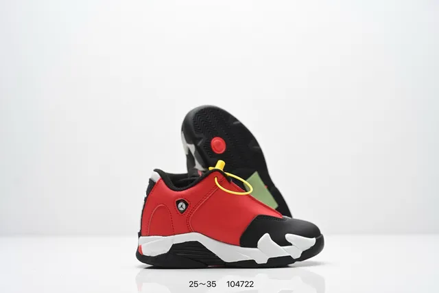 Air Jordan 14 White Red Black Basketball Shoes 19