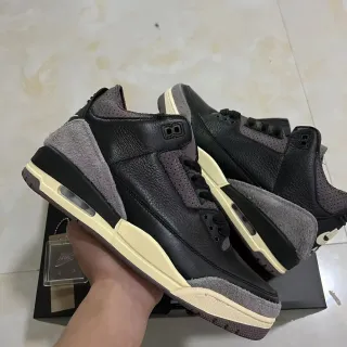 Air Jordan 3 黑灰米色篮球鞋