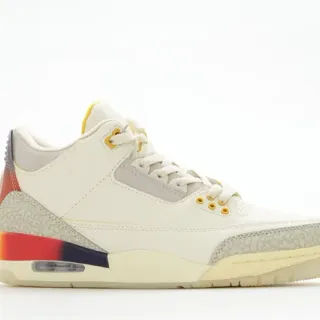 Air Jordan 3 Off-White Elephant Print Gradient Heel Basketball Shoes