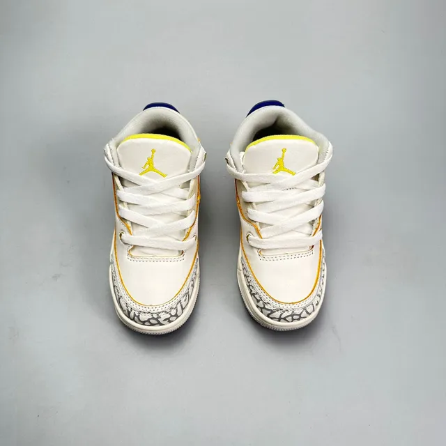 Air Jordan 3 White Beige Elephant Print Basketball Shoes 7