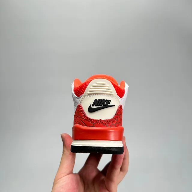 Air Jordan 3 White Beige Elephant Print Basketball Shoes 20