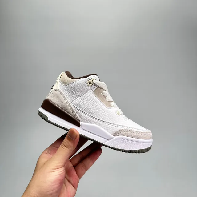Air Jordan 3 White Beige Elephant Print Basketball Shoes 22