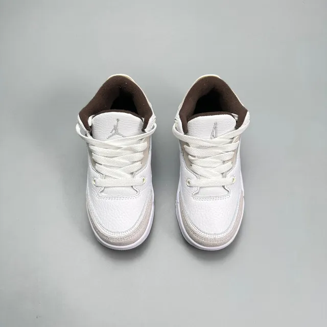 Air Jordan 3 White Beige Elephant Print Basketball Shoes 23