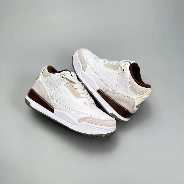 Air Jordan 3 White Beige Elephant Print Basketball Shoes 24