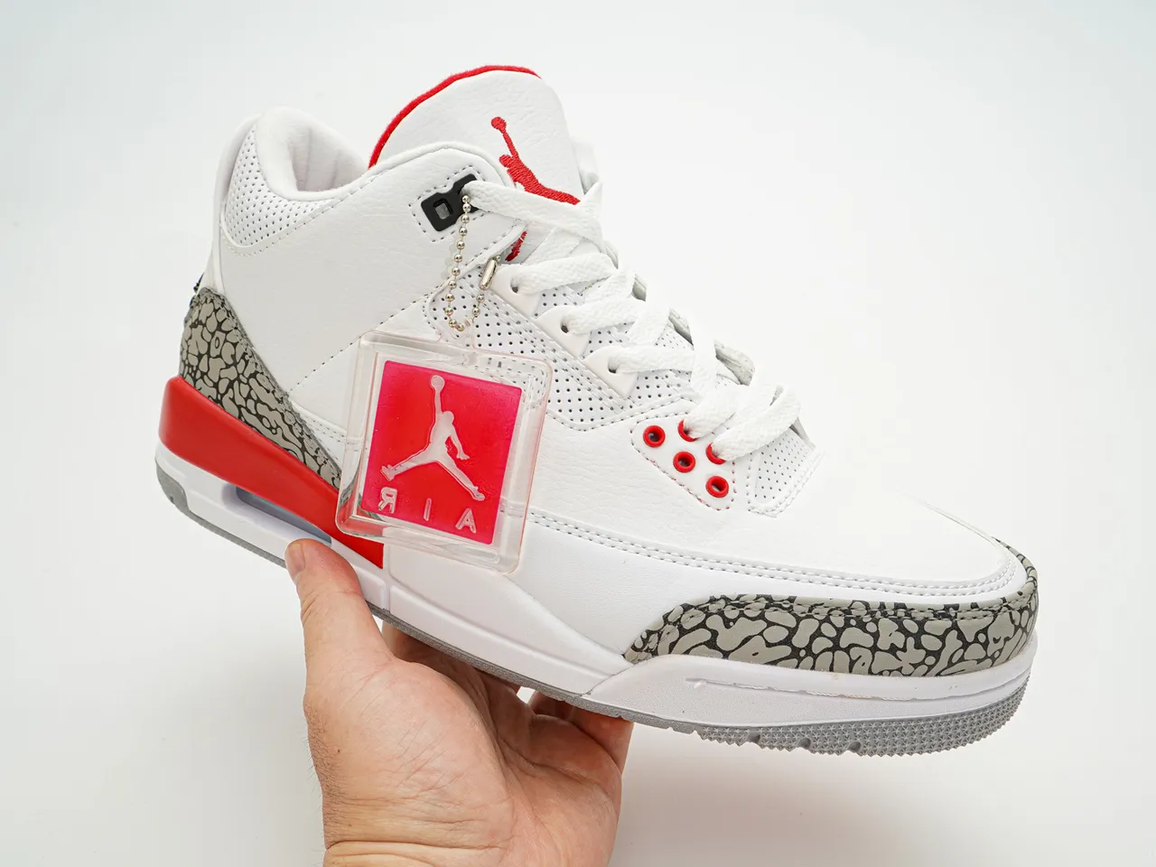 Air Jordan 3 White Cement Basketball Shoes 3