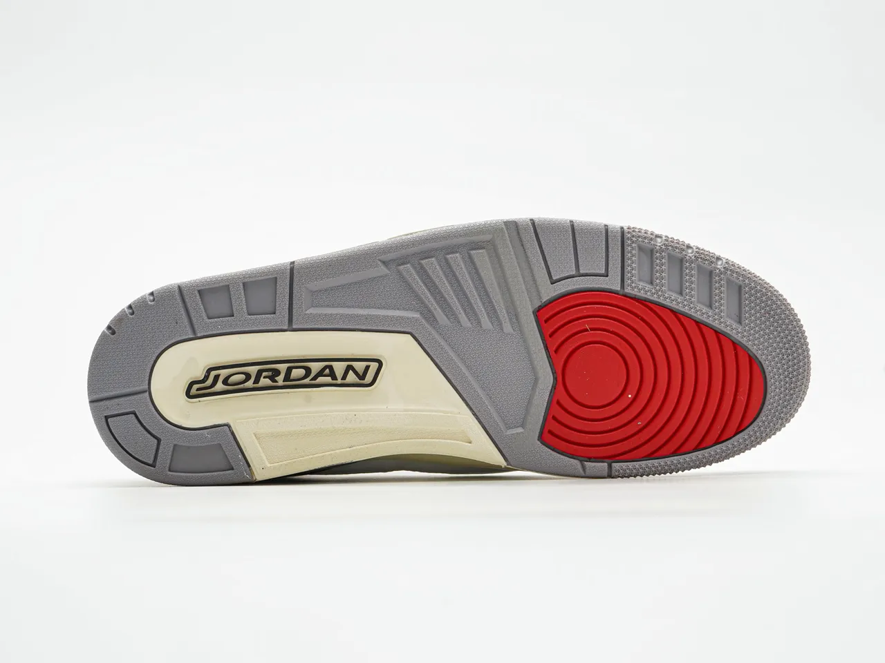 Air Jordan 3 Branco Cimento Impressão de Elefante Tênis de Basquete 8