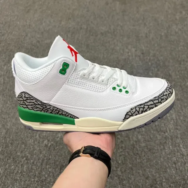Air Jordan 3 Chaussures de Basket Blanc Ciment Imprimé Éléphant 11