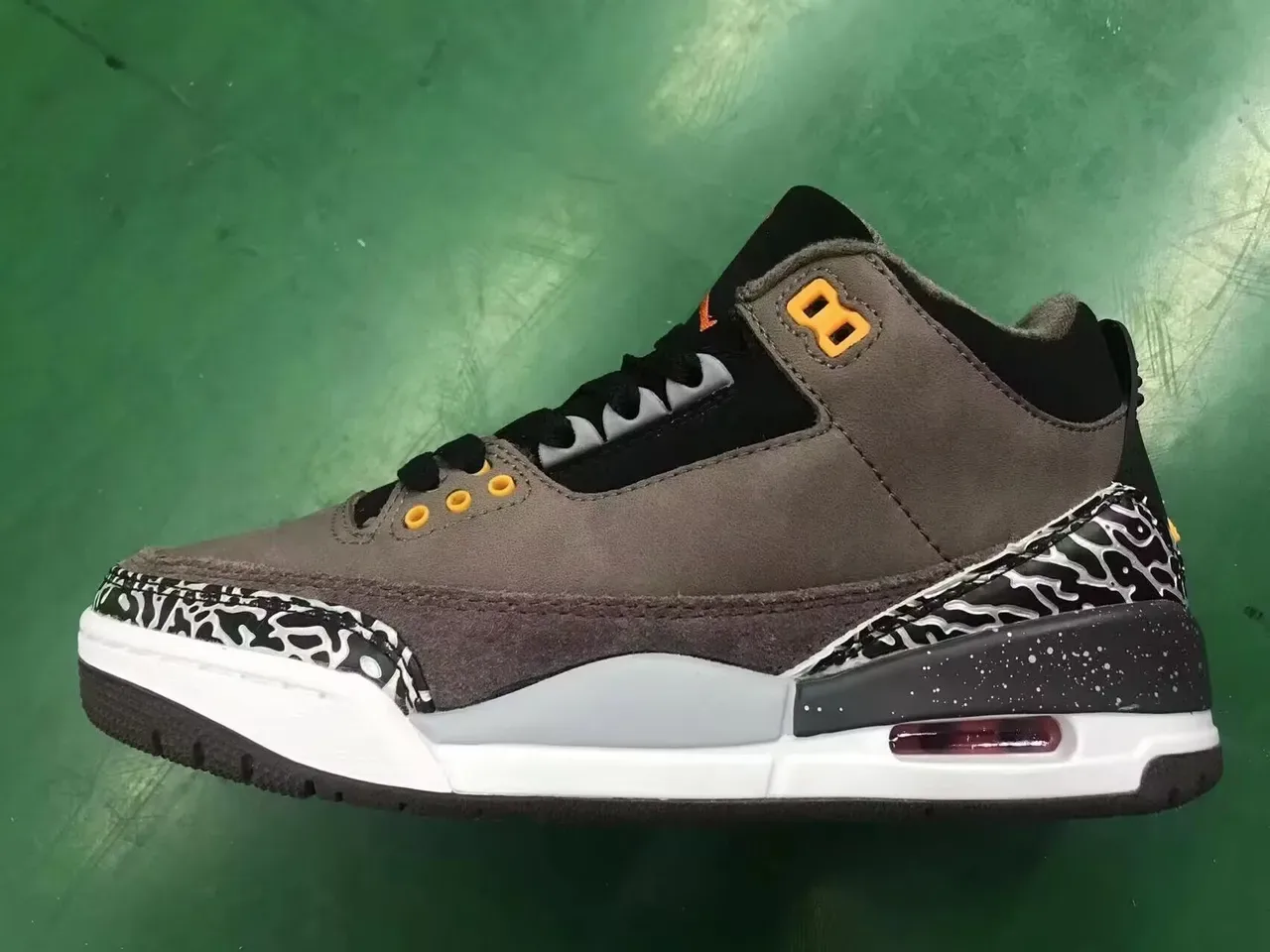 Air Jordan 3 Chaussures de Basket Blanc Ciment Imprimé Éléphant 18