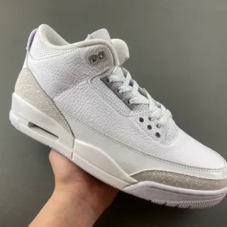 Air Jordan 3 White Elephant Print Basketball Shoes